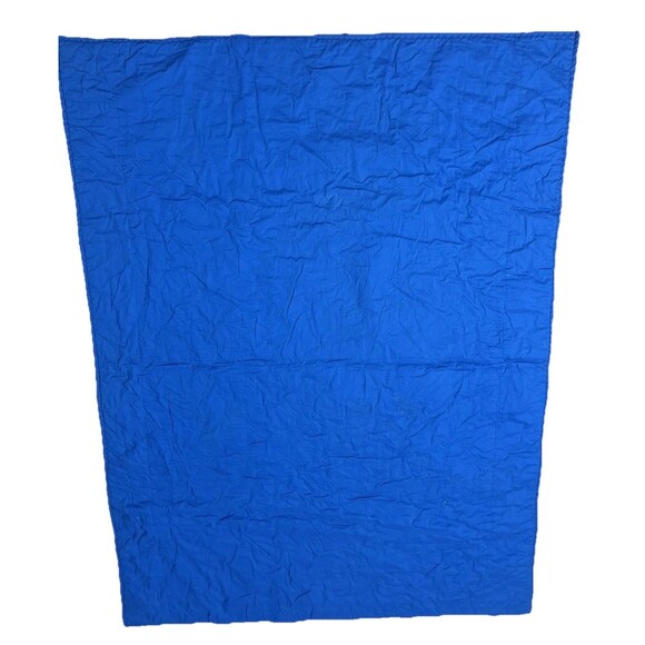 VTG 80 Baby Quilt Granny Handmade Patchwork Blanket Christmas 66x49 Reversible - Picture 5 of 5